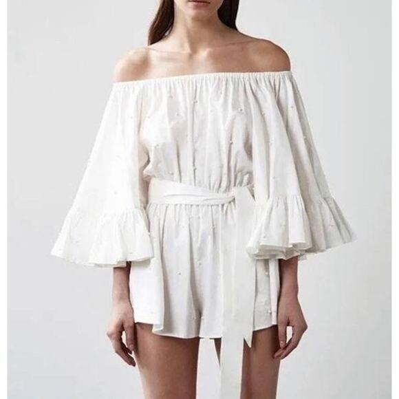 C/Meo Collective White Pearl Dress - Picture 2 of 5